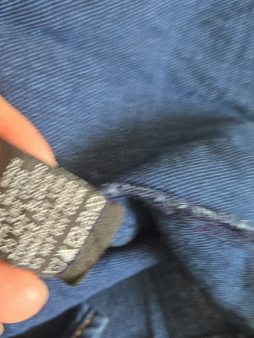 Velvet Heart Indigo Tie-Front Peplum Tunic - Picture 6 of 7